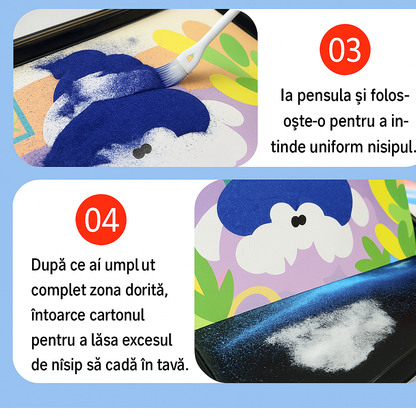 ColorArt™ – Творчески комплект за рисуване с пясък за деца (3–6 години)