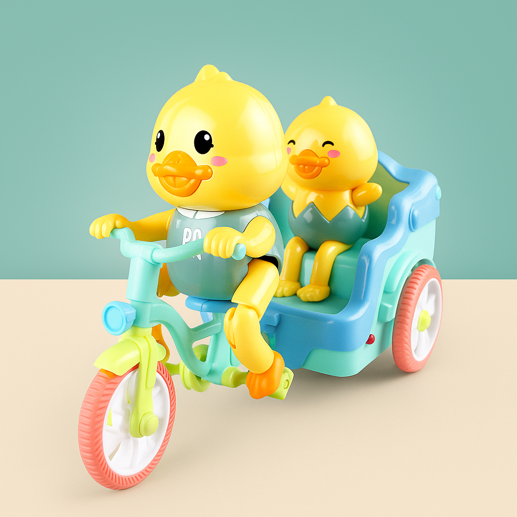 DuckRide™ – Електрическа играчка пате на триколка с музика и светлини