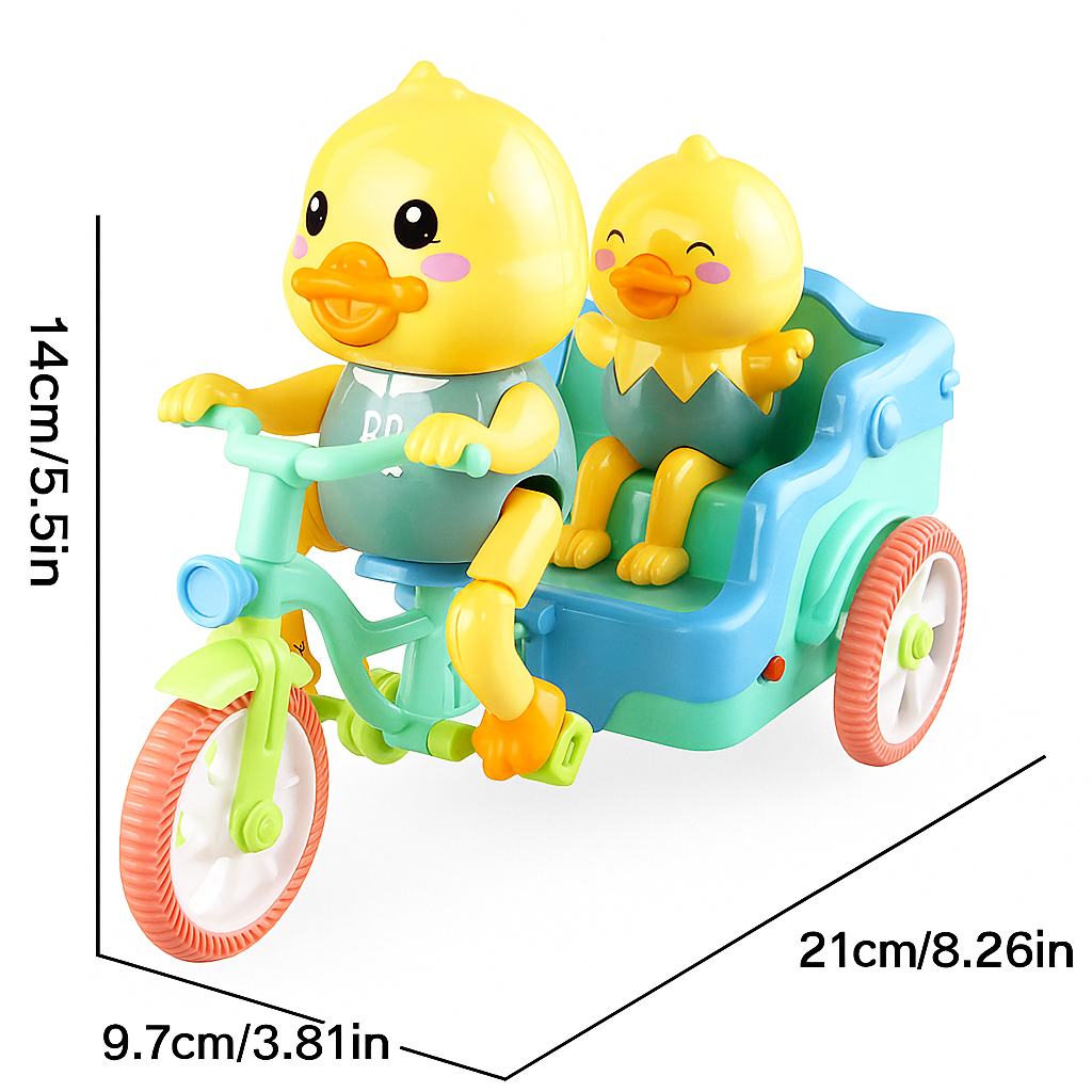 DuckRide™ – Електрическа играчка пате на триколка с музика и светлини