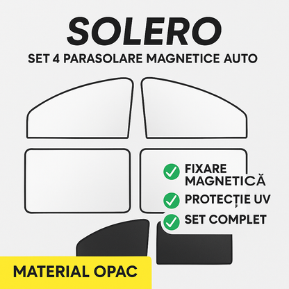 Solero™ – Комплект от 4 магнитни сенника за автомобил