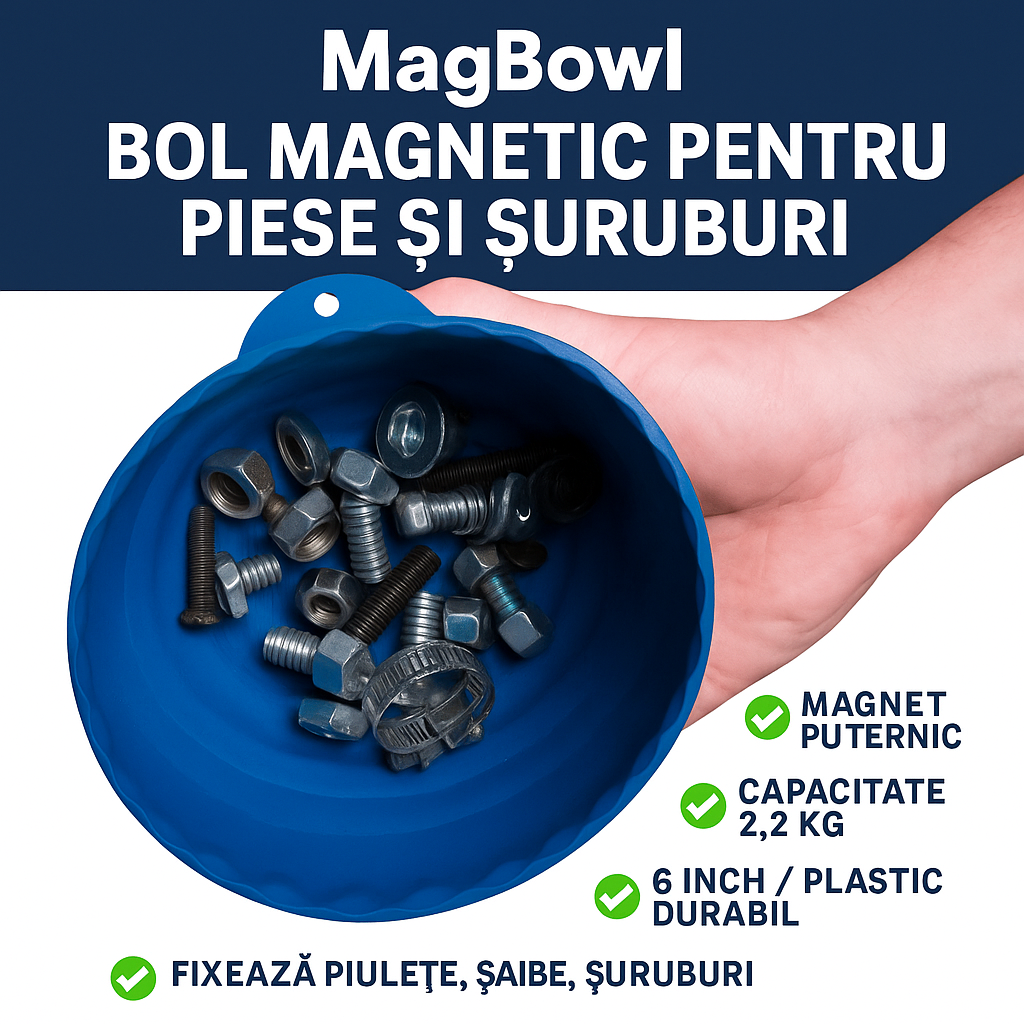 MagBowl™ – Магнитна купа за части, винтове и аксесоари