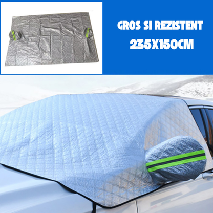 AutoShield Pro™ – Слънцезащитно покривало за предно стъкло и странични прозорци (235 x 150 cm)