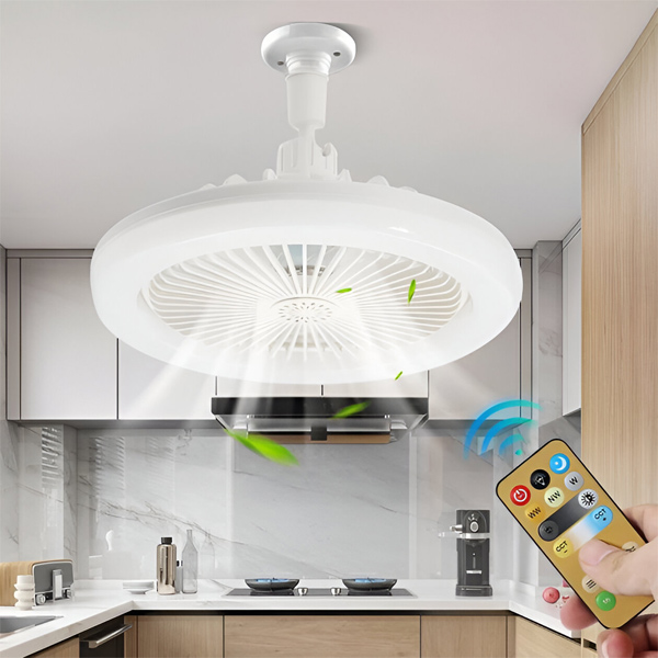 LUMIFAN™  Таванен вентилатор с фасунга, LED осветление и дистанционно управление