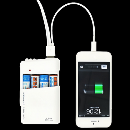 PowerCell™ – Аварийно зарядно устройство с AA батерии, USB и LED