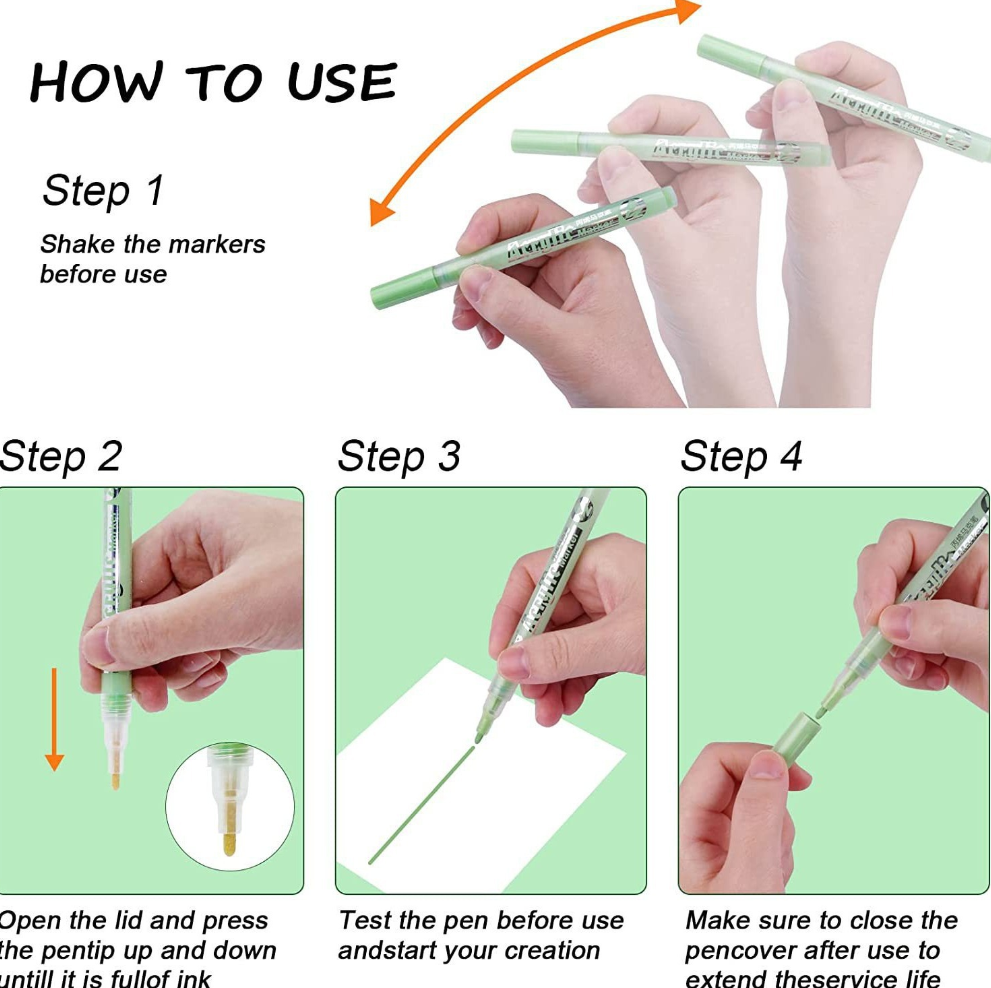 ColorCrafter™ – Премиум маркери за стъкло, дърво и акрил (Комплект от 18 броя)