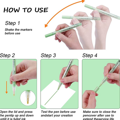 ColorCrafter™ – Премиум маркери за стъкло, дърво и акрил (Комплект от 18 броя)