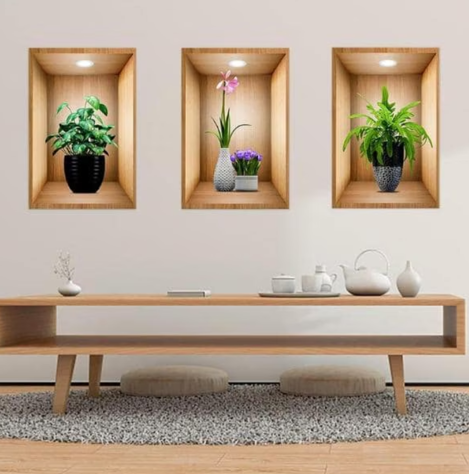 Artzura™ – Комплект от 3 триизмерни стенни картини (40x60 см)