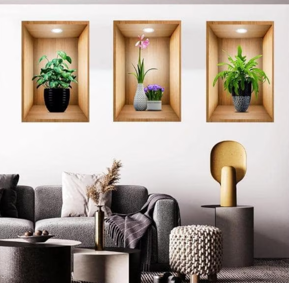 Artzura™ – Комплект от 3 триизмерни стенни картини (40x60 см)