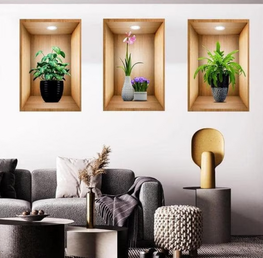 Artzura™ – Комплект от 3 триизмерни стенни картини (40x60 см)