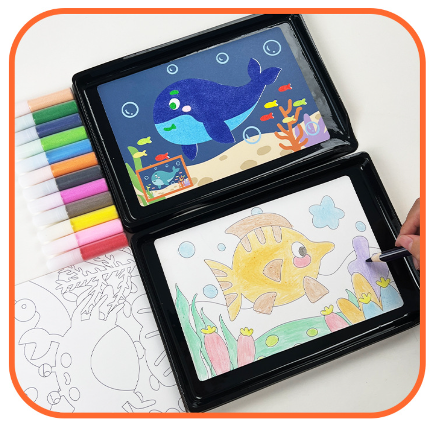 ColorArt™ – Творчески комплект за рисуване с пясък за деца (3–6 години)