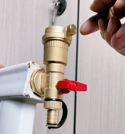 ThermoDrain Pro™ – Автоматичен вентил за обезвъздушаване и източване за отоплителни инсталации (1")