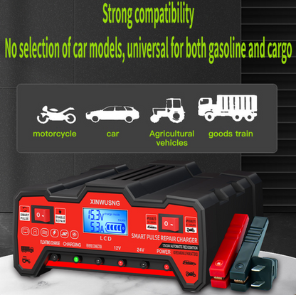 PulseCharge™ - Интелигентно зарядно 12V/24V с LCD дисплей и функция „pulse repair“