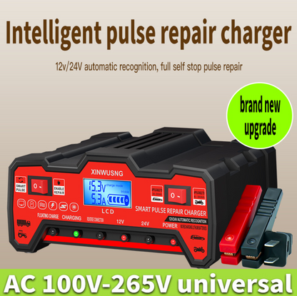 PulseCharge™ - Интелигентно зарядно 12V/24V с LCD дисплей и функция „pulse repair“