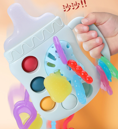 SensoryBottle™ – Монтесори сензорна играчка 6 в 1 за бебета