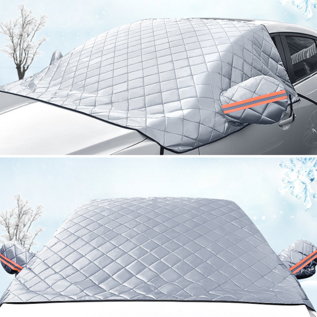 AutoShield Pro™ – Слънцезащитно покривало за предно стъкло и странични прозорци (235 x 150 cm)