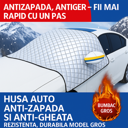 AutoShield Pro™ – Слънцезащитно покривало за предно стъкло и странични прозорци (235 x 150 cm)