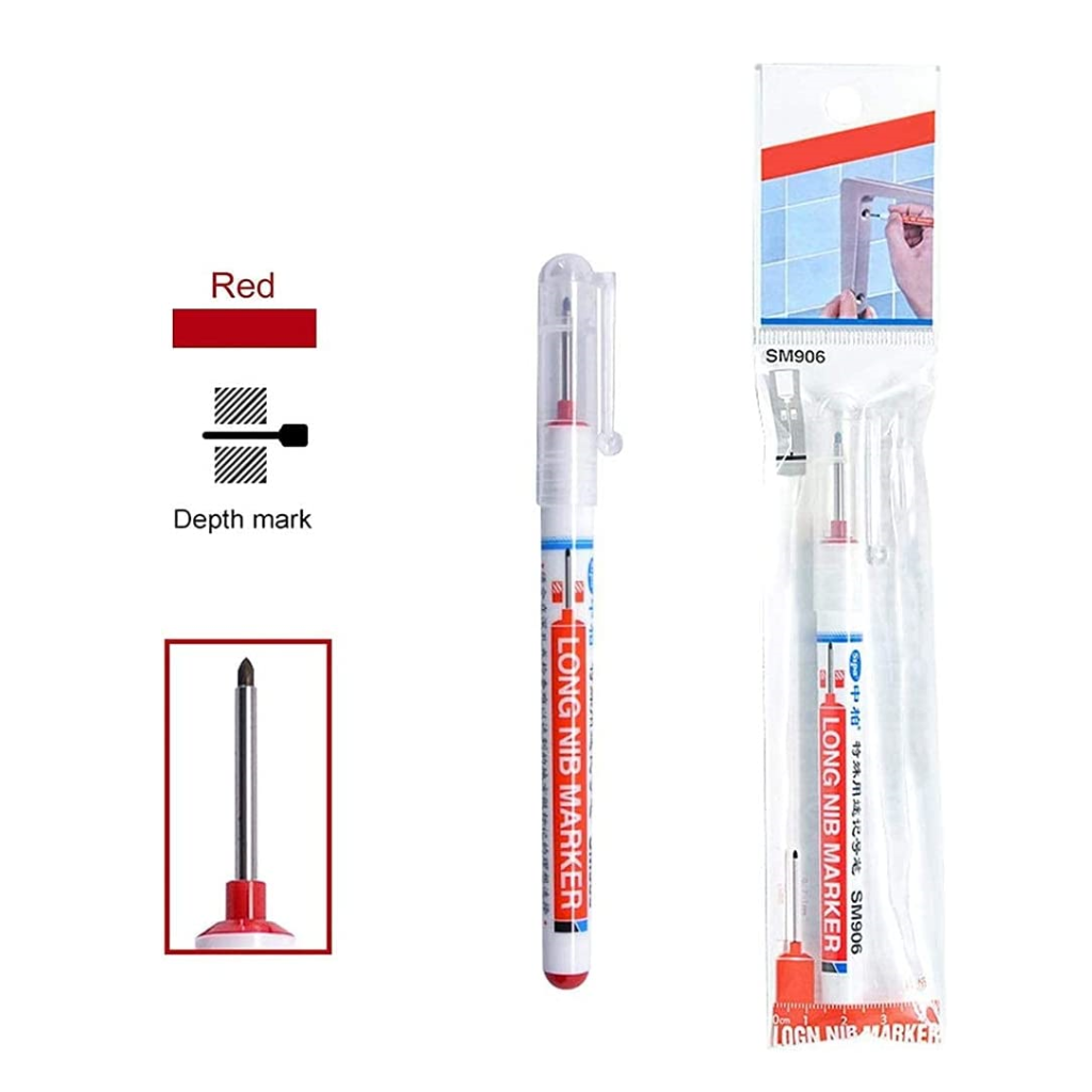 Водоустойчиви маркери с дълга глава за конструиране (комплект от 10 бр.)
