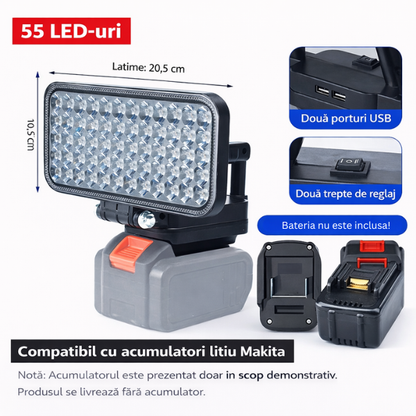 PowerBeam™ – Преносима LED лампа с два USB порта