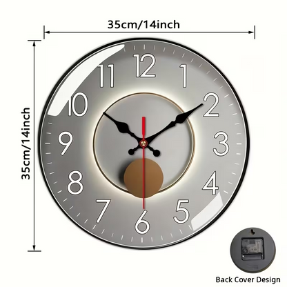 LumiClock™ - Модерен стенен часовник с махало 35 cm