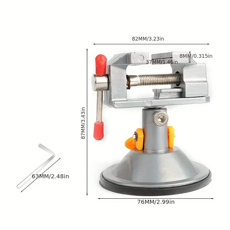 ClampMini™ – Прецизен въртящ се менгеме 360° с вендуза