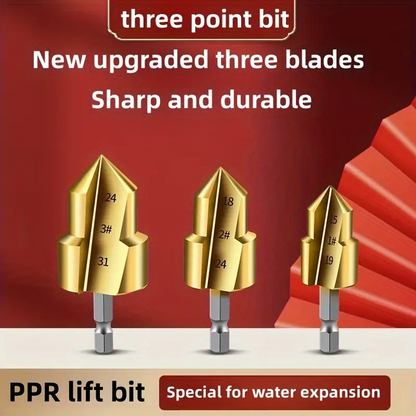 PipePro™ – Комплект стъпаловидни свредла 3 броя за PPR тръби