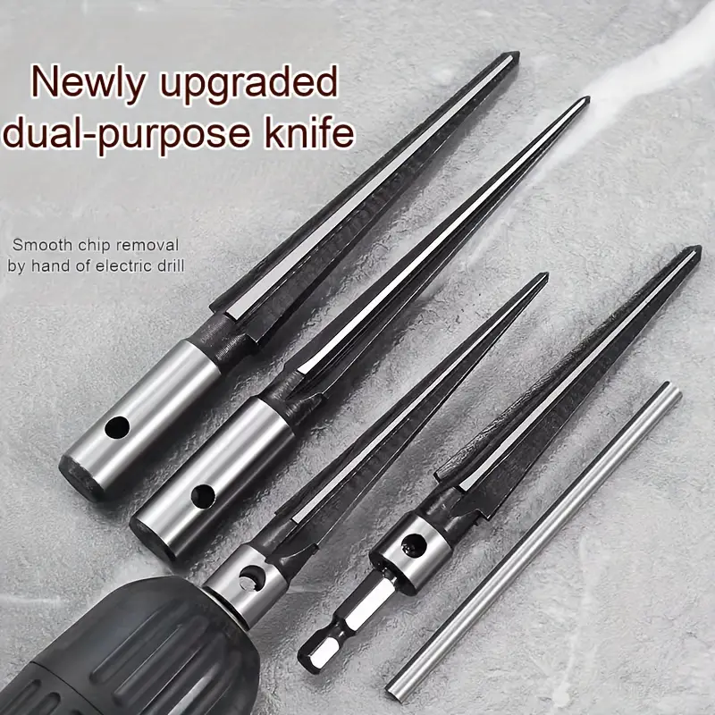 SharpCraft™ – Комплект конични свредла и фрези за дърво и метал (Комплект от 4 броя)