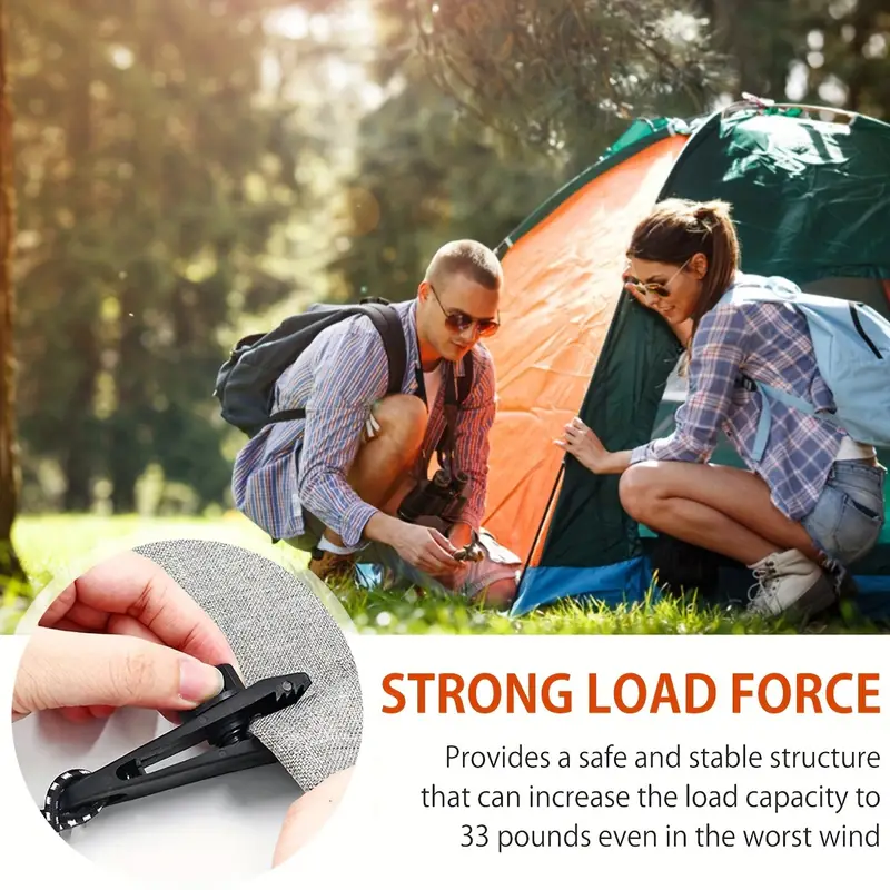 CampGrip™ – Щипки за закрепване за къмпинг и градина (Комплект от 10 броя)