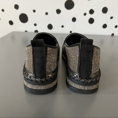 Ежедневни дамски мокасини с диаманти