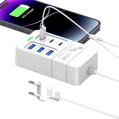 MultiCharge™ – 35W хъб за бързо зареждане с 6 порта