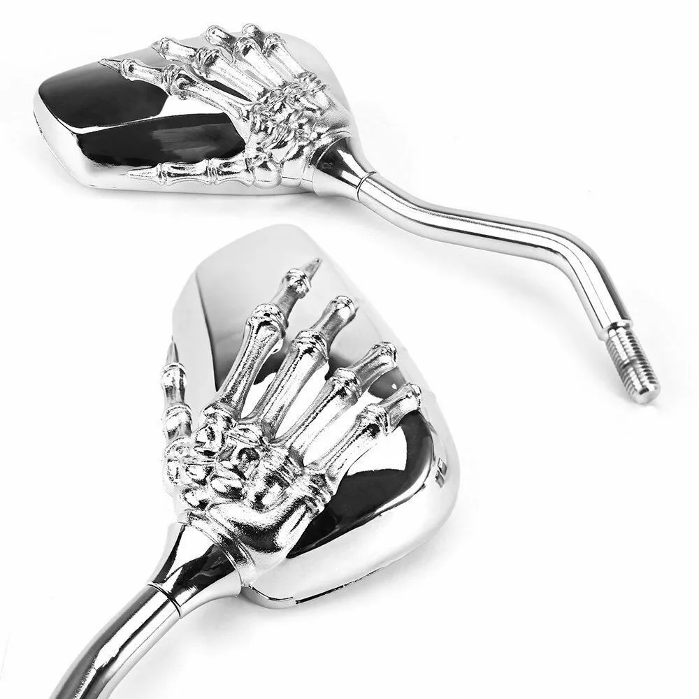 SkullRide™ – Комплект задни огледала в стил „черепна лапа“